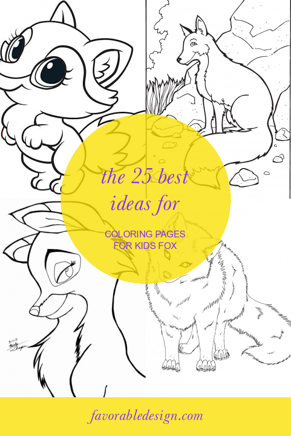 The 25 Best Ideas for Coloring Pages for Kids Fox - Home, Family, Style